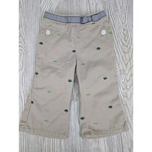 Vintage‎ Gymboree Prep Club Turtle Pants Girls Size 12-18 Months Bow Embroidered